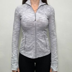 GREY AND WHITE LULULEMON JACKET